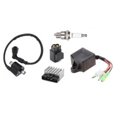 CDI + Bobina Inductie + Bujie + Releu Incarcare Releu Pornire Scuter MBK Target