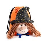 Cumpara ieftin Saculet dulciuri Halloween catifea multicolora Befana 14,5x18 H