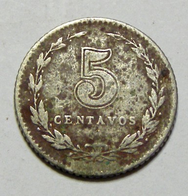 x688 ARGENTINA 5 CENTAVOS 1920 CUPRU-NICKEL FRUMOASA foto