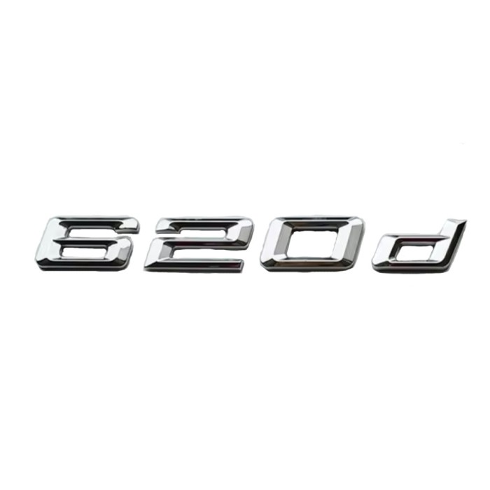 Emblema 620d pentru spate portbagaj BMW, chrom