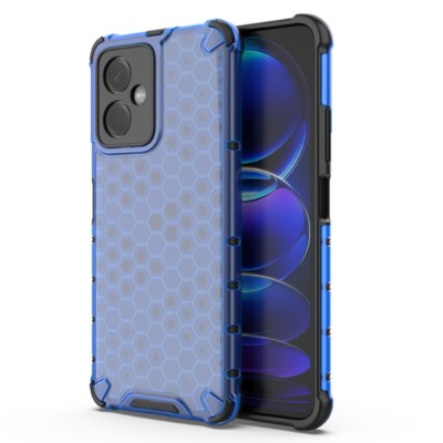 Husa antisoc compatibila xiaomi redmi note 12, honeycomb airbag, albastru foto