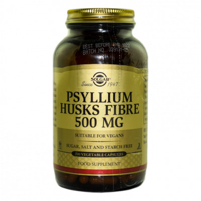 PSYLLIUM HUSKS FIBRE 500mg veg.200caps SOLGAR foto