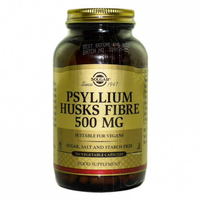 PSYLLIUM HUSKS FIBRE 500mg veg.200caps SOLGAR