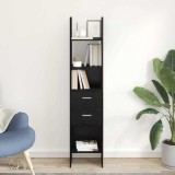 vidaXL Dulap pentru cărți Stejar negru 40 x 35 x 180 cm Lemn compozit