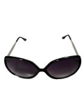 Ochelari de soare dama, UV400, Plastic, Negru, Oem