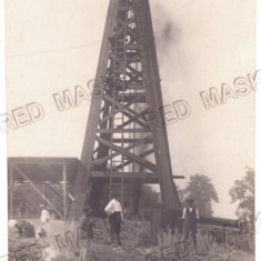 5547 - CAMPINA, Prahova, Oil Well, Romania - old postcard, real Photo - unused