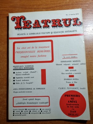 revista teatrul martie 1979-ion lucian foto