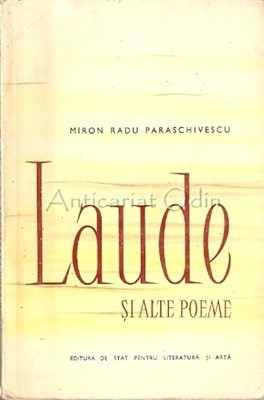 Laude Si Alte Poeme - Miron Radu Paraschivescu foto