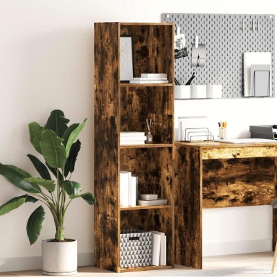 vidaXL Bibliotecă, stejar fumuriu, 40x30x152 cm, lemn prelucrat 857880 foto
