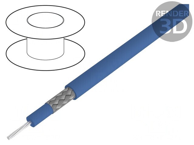 Cablu FZ-LSI 1x1,5mm2 silicon albastru 100m