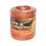 Rola fir galben-rosu fi 2mm insertie metalica 6x0.15mm SS, rezistenta 8 Ohm/m, 1000m gard electric Thor