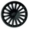 Set capace roti 15` negre crystal 4buc