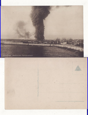 Constanta - Portul, tanc petrolier bombardat-militara WWI, WK1 foto