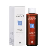 Sampon 4 tratament pentru scalp gras seboreic, sensibil si iritat, matreata grasa, 250ml, System 4 Therapeutical Hair Spa, Sim Sensitive