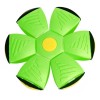 Jucarie 2 in 1, minge si disc, convertibila, 2 moduri de joaca, dimensiune 23 cm, verde