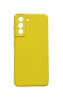 Husa telefon compatibila cu Samsung Galaxy S21, Galben, Cu interior de catifea, 242HT, Silicon, Carcasa