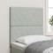 vidaXL Tăblie din Catifea Argyle Manual Gri deschis 80 cm Catifea 3337740