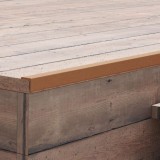 VidaXL Margini cornier pentru terasă WPC, 5 buc, 170 cm, maro deschis 45018