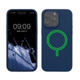 Husa Kwmobile pentru Apple iPhone 15 Pro Max, Albastru, Silicon, KWM000022OG004C, Carcasa
