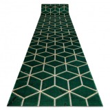 Exclusiv EMERALD traversa 1014 glamour, stilat, cub sticla verde / aur, 80 cm