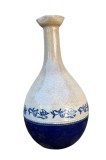 Vaza Ceramica Antica Pont-Des-Vernes, 1818-1957, Decorata Manual, 22cm, Colectie