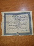 certificat-actiune-mica societate anonima romana miniera-valoare 2500-anul 1945