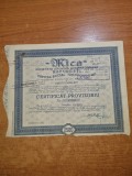 Certificat-actiune-mica societate anonima romana miniera-valoare 2500-anul 1945