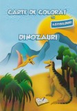 Carte de colorat cu abțibilduri - Dinozauri, Ars Libri