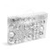 Set decoratiuni de brad - argintii - 66 buc / set Best CarHome