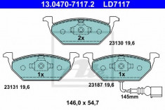 Set placute frana,frana disc VW BORA Combi (1J6) (1999 - 2005) ATE 13.0470-7117.2 foto