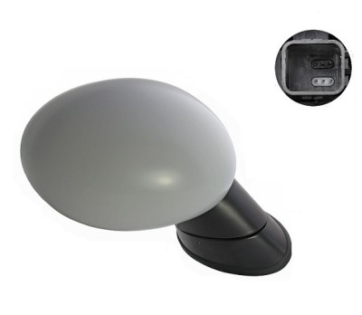 Oglinda exterioara Mini One/Cooper/S, 02.2014-, Dreapta, reglare electrica; grunduit; incalzita; geam convex; cromat; 5 pini, View Max foto