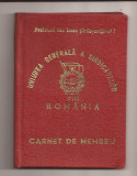 Carnet de membru Uniunea generala a sindicatelor din Romania 1981
