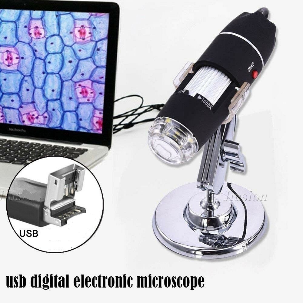 MICROSCOP DIGITAL conectare pe USB 1000X , 2Mp, 8 led-uri | Okazii.ro