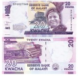 Malawi 20 Kwacha 2019 P-63e UNC Bancnota straina Africa