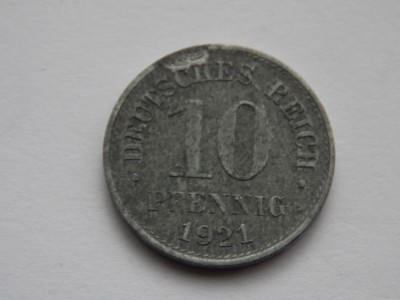 10 PFENNIG 1921 GERMANIA foto