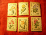 Serie Bulgaria 1960 - Flora , 6 valori, Nestampilat