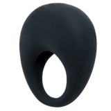 For Him-Trap Inel Vibrator Negru-Silicon