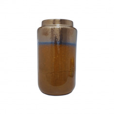 Vaza, Atmosphera, maro si auriu, ceramica, 14.5 x 25 cm