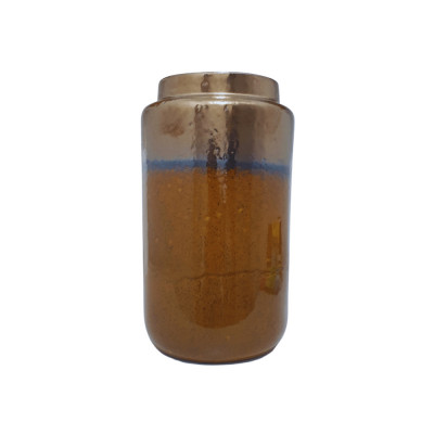 Vaza, Atmosphera, maro si auriu, ceramica, 14.5 x 25 cm foto
