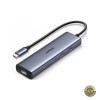 Hub USB-C UGREEN CM512 1 x USB-A 3.2 - 1 x USB-A - 3 x USB-C - 1 x RJ45 Gri