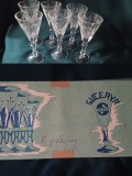 Set 6 pahare de lichior Stimas Suceava Romania vintage NOS