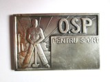 Romania medalia O.S.P. Pentru Sport circa 1946 ,dimensiuni:63 x 42 mm,greutate:64 grame