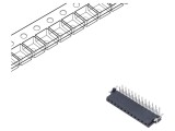 Conector PCB-PCB mamă 12 pini 2,54mm har-flex Power 19A THT