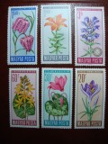 UNGARIA SERIE FLORI MNH