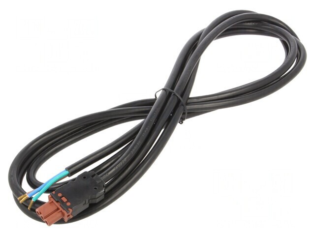 Cablu de alimentare negru 3m 24-48VDC