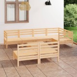 Cumpara ieftin Set mobilier de grădină, 8 piese, lemn masiv de pin