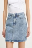 Karl Lagerfeld Jeans fustă din denim mini, drept, A2W12013