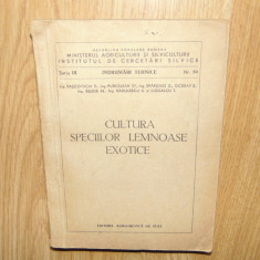 CULTURA SPECIILOR LEMNOASE EXOTICE ANUL 1954