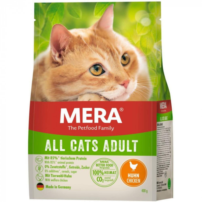 Hrana Uscata pentru Pisici Mera Cat Adult cu Pui, 400 g