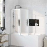 Panou separeu pentru baie 141 x 132 cm Pliabil &icirc;n 3